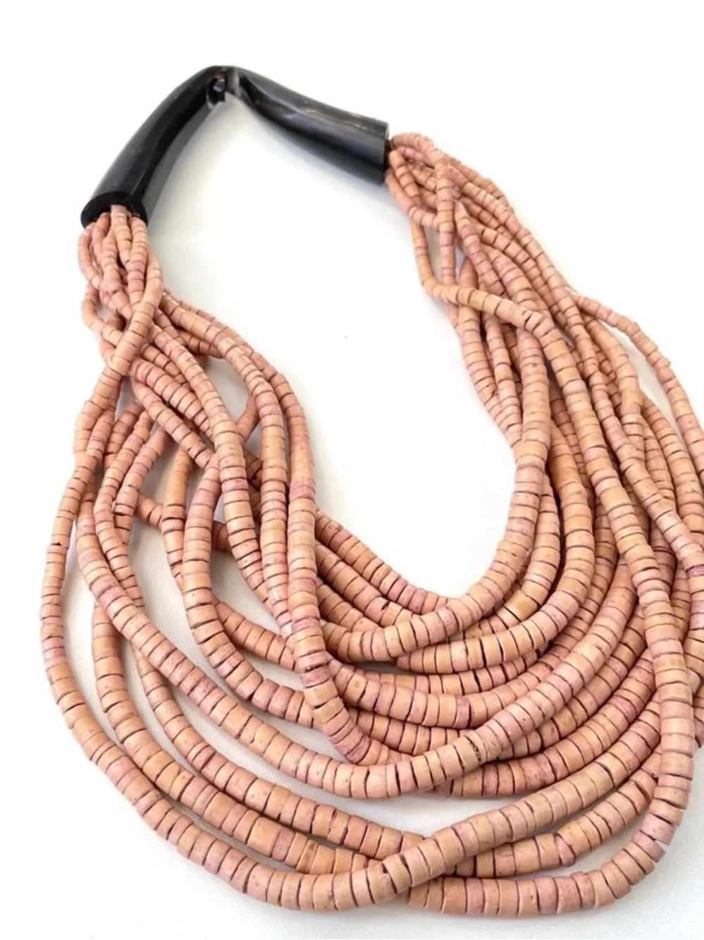 Gerda Lynggaard for Monies 12-Strand Heishi Bead Necklace